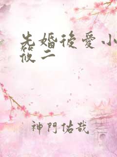 先婚后爱小说梦筱二