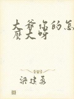 大爷你的怎么这么大呀