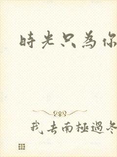 时光只为你停留