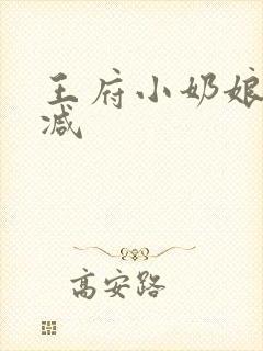 王府小奶娘未删减