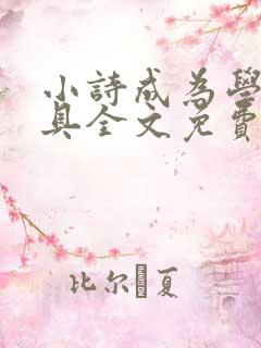 小诗成为学校教具全文免费阅读无弹窗