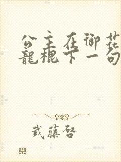 公主在御花园吃龙棍下一句