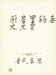 厨房里的春天全文免费