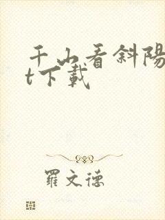 千山看斜阳txt下载