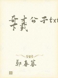 奇才公子txt下载