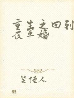 重生之回到新婚夜军婚