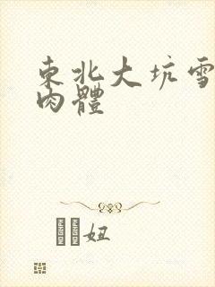 东北大坑雪白的肉体