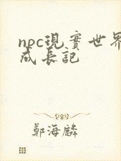 npc现实世界成长记