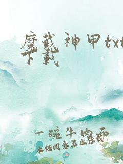 魔武神甲txt下载