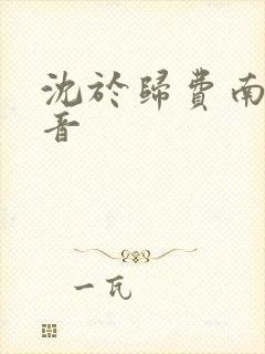 沈于归费南城抖音