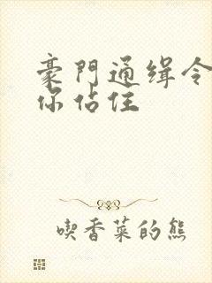 豪门通缉令老婆你站住