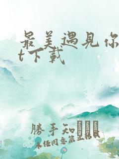 最美遇见你txt下载