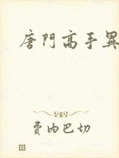 唐门高手异界游