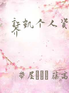 许凯个人资料简介