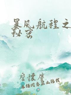 暴风航程之南海秘密