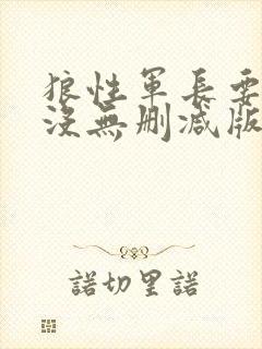 狼性军长要够了没无删减版