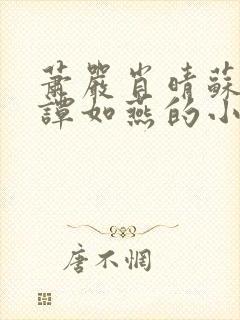 萧严肖晴苏雨溪谭如燕的小说在线阅读