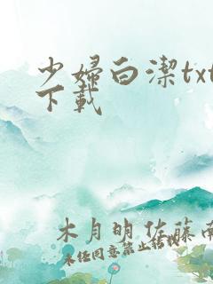 少妇白洁txt下载