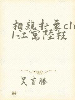 相亲对象c1v1江寓陆枝