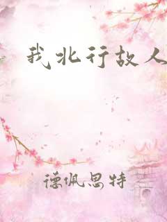 我北行故人南去