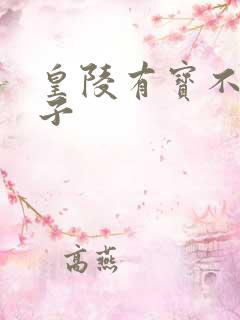 皇陵有宝不予贼子