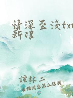 情深至浅txt新浪
