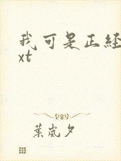 我可是正经人txt