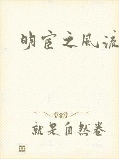 明宦之风流无边