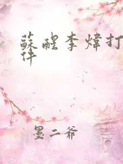 苏醒李炜打架事件