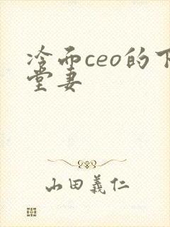 冷面ceo的下堂妻