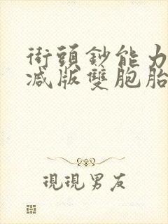 街头钞能力无删减版双胞胎