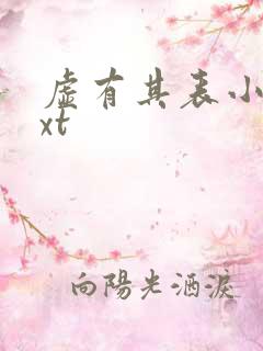 虚有其表小说txt