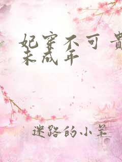 妃穿不可 贵妃未成年