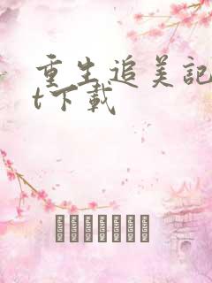 重生追美记txt下载