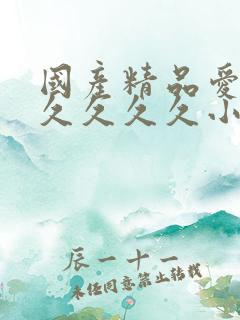 国产精品爱久久久久久久小说