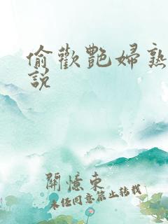 偷欢艳妇熟女小说