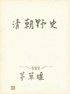 清朝野史
