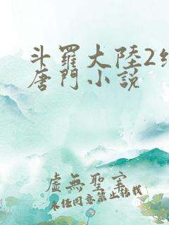 斗罗大陆2绝世唐门小说