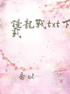 镜龙战txt下载