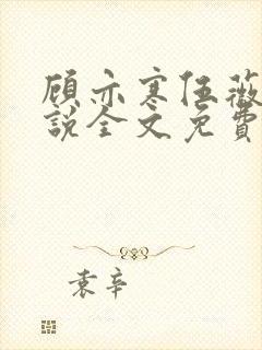 顾亦寒伍薇薇小说全文免费阅读