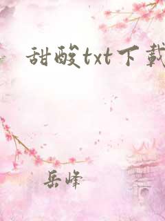 甜酸txt下载