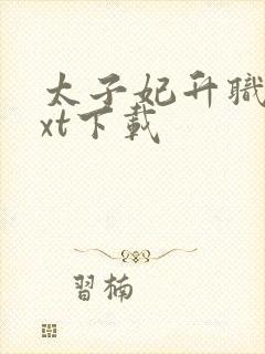 太子妃升职记txt下载