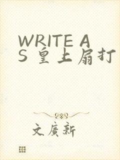 WRITE AS 皇上扇打