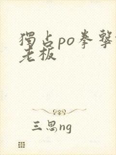 独占po拳击馆老板