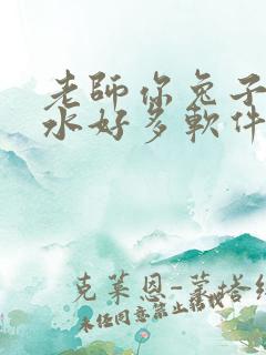 老师你兔子好软水好多软件