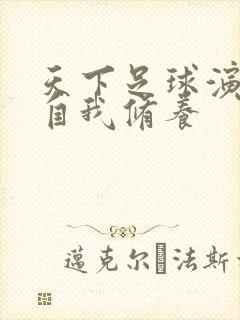 天下足球演员的自我修养