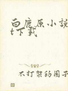 白鹿原小说txt下载