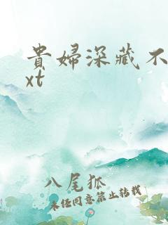 贵妇深藏不露txt