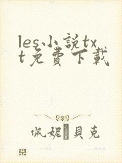 les小说txt免费下载