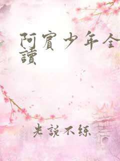 阿宾少年全文阅读